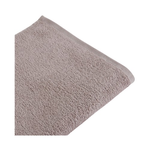 Toalla lisa de lavabo gris, 300g/m² de densidad, 70x130 cm. ESSENTIAL.