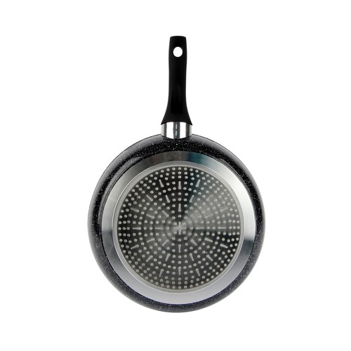 Sartén de 28cm. con antiadherente triple capa piedra, apta para inducción, serie Onix TABERSEO.