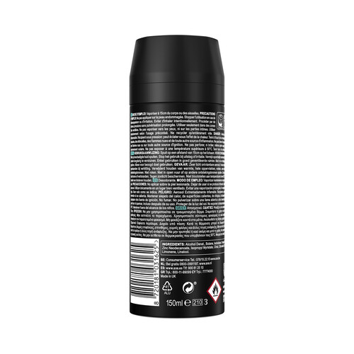 AXE Apollo Desodorante en spray para hombre con protección antitranspirante hasta 48 horas 150 ml.