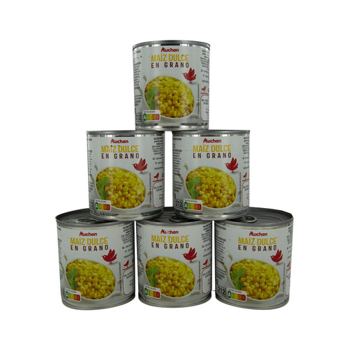 Maíz dulce PRODUCTO ALCAMPO 6 uds x 140 g.