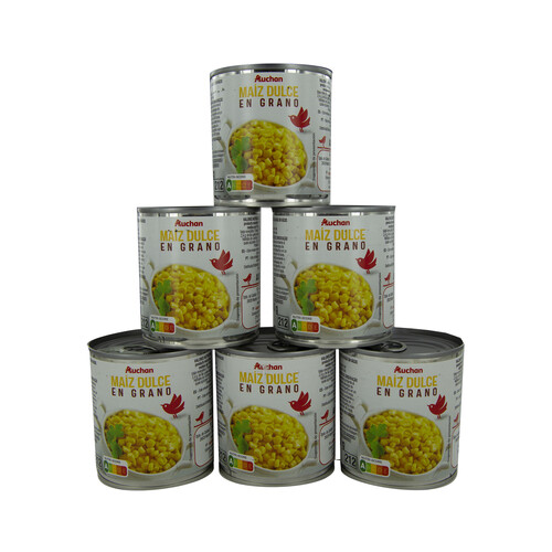 PRODUCTO ALCAMPO Maíz dulce 6 uds x 140 g.