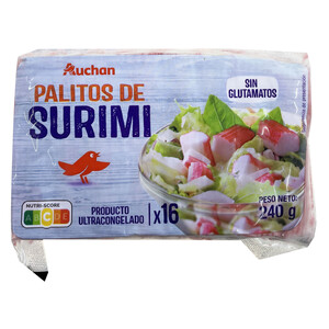 Imagen de AUCHAN Palitos de surimi con cangrejo 240 g. Producto Alcampo