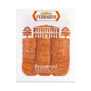 Imagen de FERRARINI Pepperoni cortado en lonchas, especial para pizzas y cocinar 90 g.