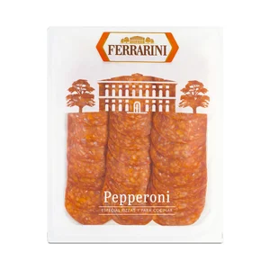 FERRARINI Pepperoni cortado en lonchas, especial para pizzas y cocinar 90 g.