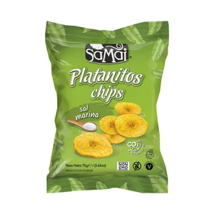SAMAI Chips de plátano (platanitos) con sal marina 75 g.