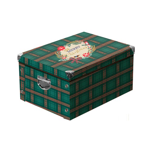 Caja de cartón con tapa decorativa de animales, 25 x 35 x 20, ALCAMPO.