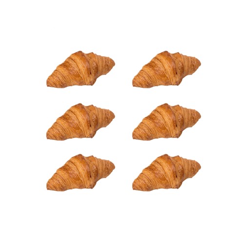 Mini croissant mantequilla, 6 uds, 110g.
