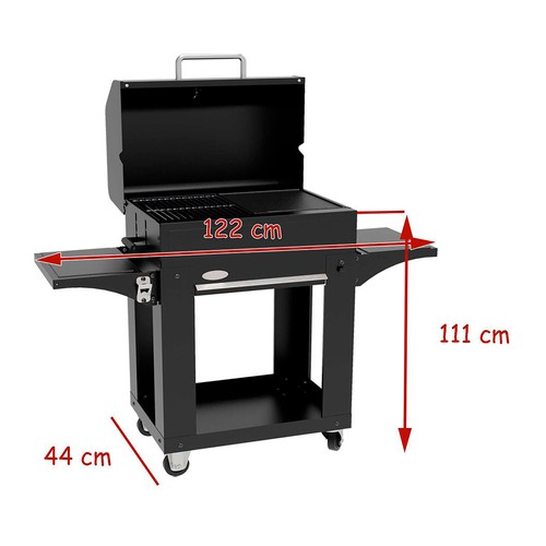 Barbacoa de carbón IMOR MICONOS para parrilladas y ahumados de alimentos.