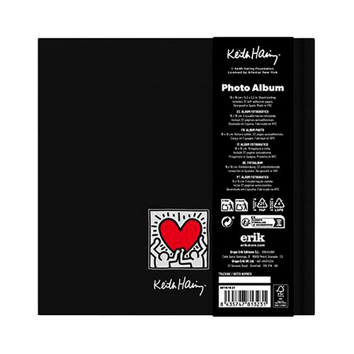 Album foto 16x16 cm 22 paginas autoadhesivas Keith Haring. ERIK
