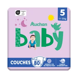 PRODUCTO ALCAMPO Baby Pañales talla 5 (11-25 kg) 80 uds.