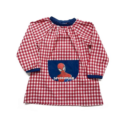 Babi rojo sin botones con estampado en bolsillo, talla 3.