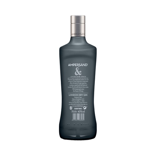 AMPERSAND Ginebra tipo London dry con cítricos 70 cl.