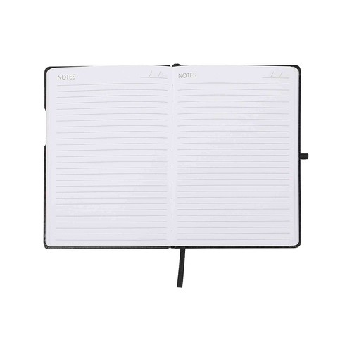 Cuaderno A5 70G 96H Tapa Negra Hojas 1 Raya Papel FSC ALCAMPO