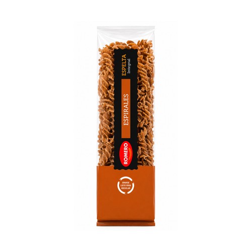 ROMERO Pasta Espiral integral (espelta) - 500g.