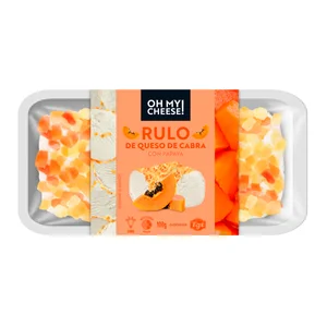 OH MY CHEESE! Rulo de queso de cabra con papaya 100g.