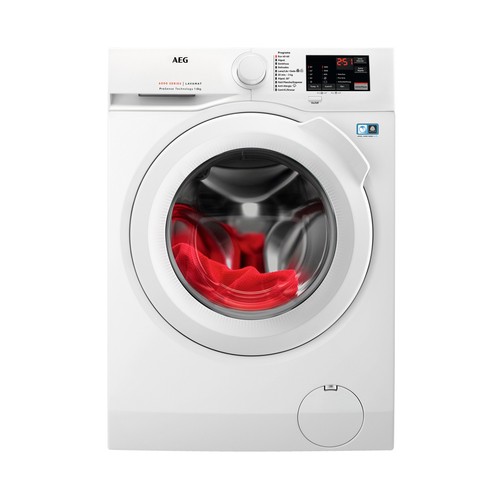 Lavadora AEG L6FBI827 capacidad de carga: 8KG, clasificación energética: C, 1200RPM, H: 84,7cm, A: 59,6cm, F: 54,7cm.