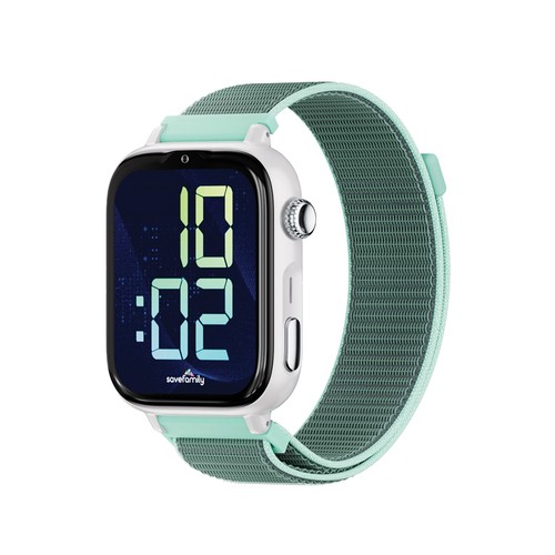 Smartwatch SAVEFAMILY SaveWatch Plus 2, Esfera Blanca, Correa de Tela Ocean"..