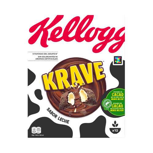 KELLOGG'S Cereales choco-leche KELLOGG'S KRAVE 410 g.