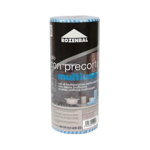 ROZENBAL Rollo (con precorte) de bayetas multiusos de 20 x 40 cm. 50 uds.