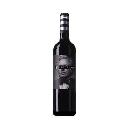 SOSPECHOSO Vino tinto con I.G.P. Vinos de la Tierra de Castilla la Mancha botella 75 cl.
