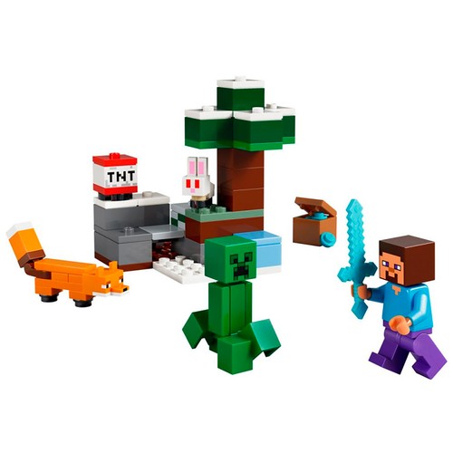 La aventura de steve en la taiga.LEGO.21583