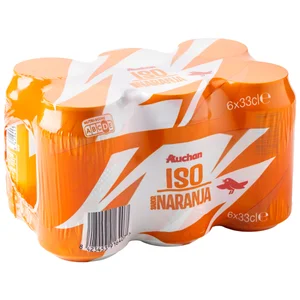 PRODUCTO ALCAMPO Bebida isotónica con sabor a naranja pack de 6 uds x 33 cl.