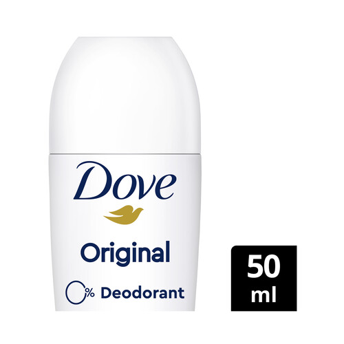 DOVE Desodorante roll on para mujer sin sales de alumino DOVE Original 50 ml.