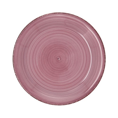 Vajilla completa de 18 platos de gran tamaño de color rosa petonia, QUID