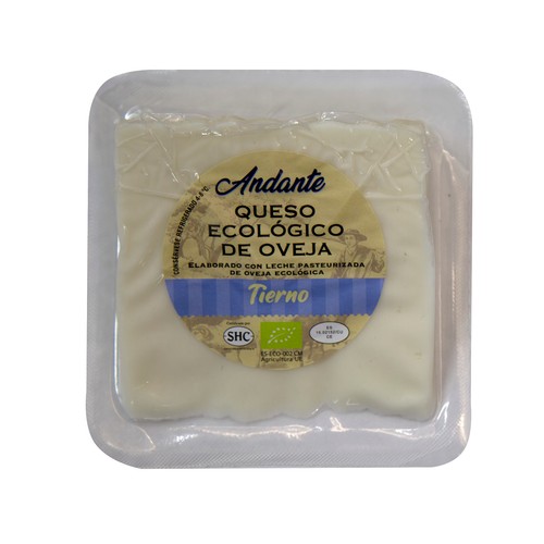 Queso de oveja tierno ecológico CABALLERO ANDANTE 200 g.