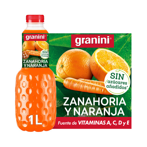 GRANINI Bebida de naranja y zanahoria GRANINI Clásico 1 l.