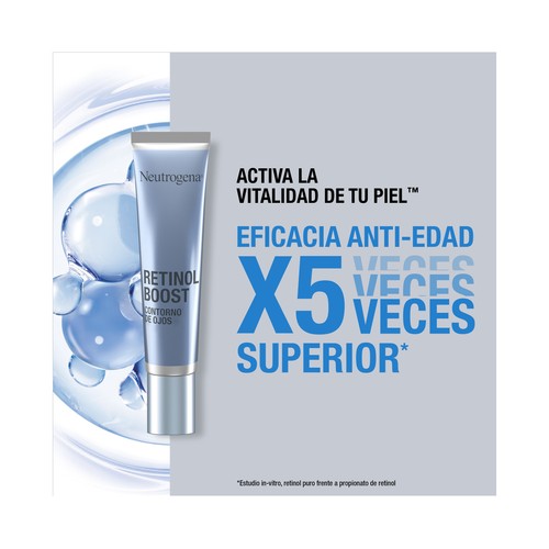 NEUTRÓGENA Retinol boost Contorno de ojos anti-edad, con vitamina A 15 ml.