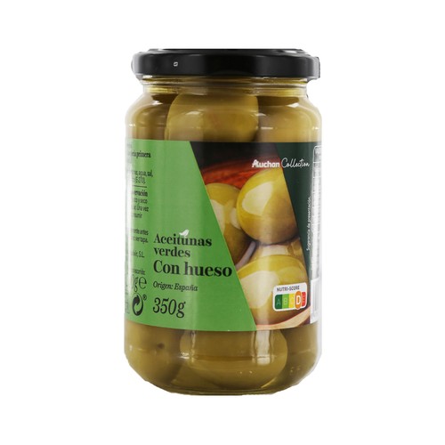 PRODUCTO ALCAMPO Collection Aceitunas verdes gordal con hueso 200 g.