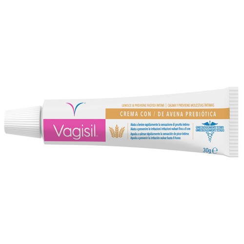 VAGISIL Crema de avena prebiótica para calmar y prevenir las molestias íntimas 30 g.