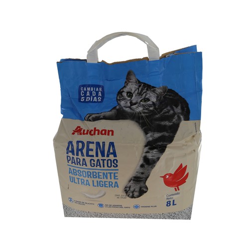 PRODUCTO ALCAMPO Arena para gatos Ultra Ligera, absorbente PRODUCTO ALCAMPO 8 l.