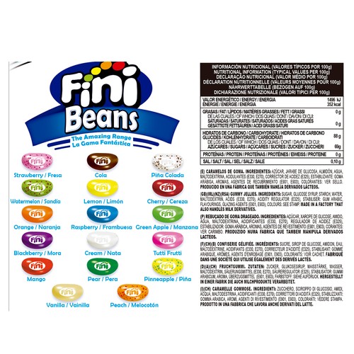 FINI Caramelos de goma Beans 165 g.