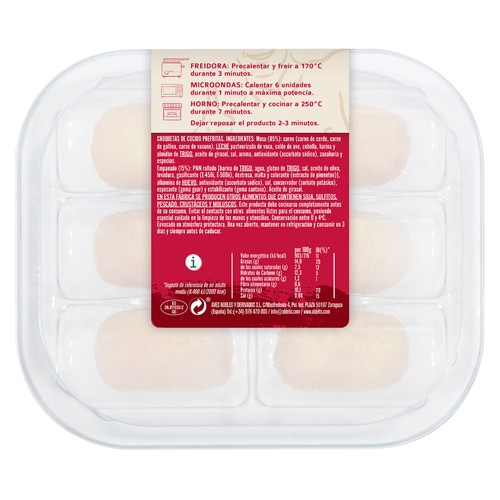 ALDELÍS Croquetas de cocido prefritas ALDELÍS 6 uds.