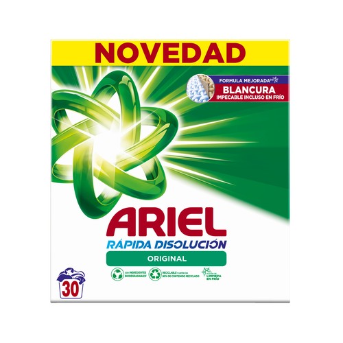 ARIEL Detergente en polvo 30 DS.
