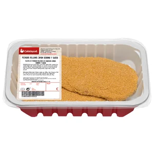 Bandeja de filetes de pechuga de pollo rellenos de jamón serrano y queso CALATAYUD