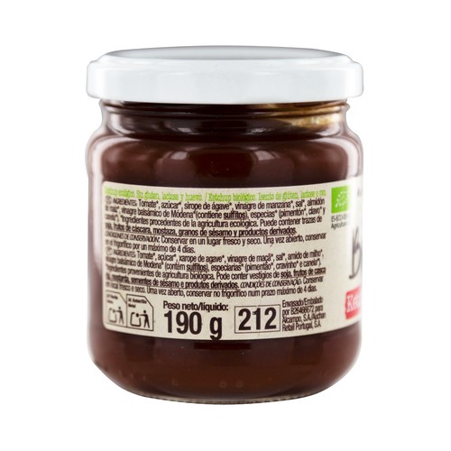 ALCAMPO ECOLÓGICO Ketchup bio frasco 190 g.