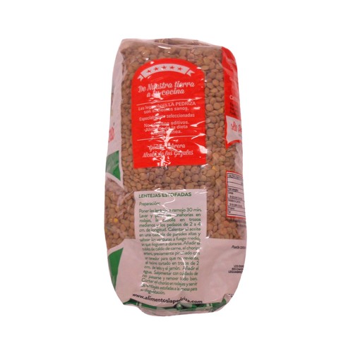 LA PEDRIZA Lentejas Pardina paquete de 1 kg.