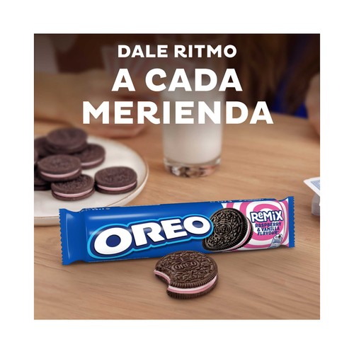 OREO Galletas de cacao rellenas de crema de Vainilla y frambuesa 157 g.