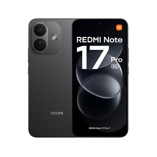 Smartphone XIAOMI Redmi Note 17 Pro, 5G, 256GB, 6GB RAM, color negro, pantalla 17,35cm (6,83")