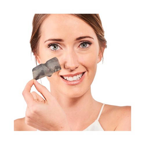 IROHA NATURE Parches de nariz con carbón activo para la limpieza profunda de poros 5 uds.