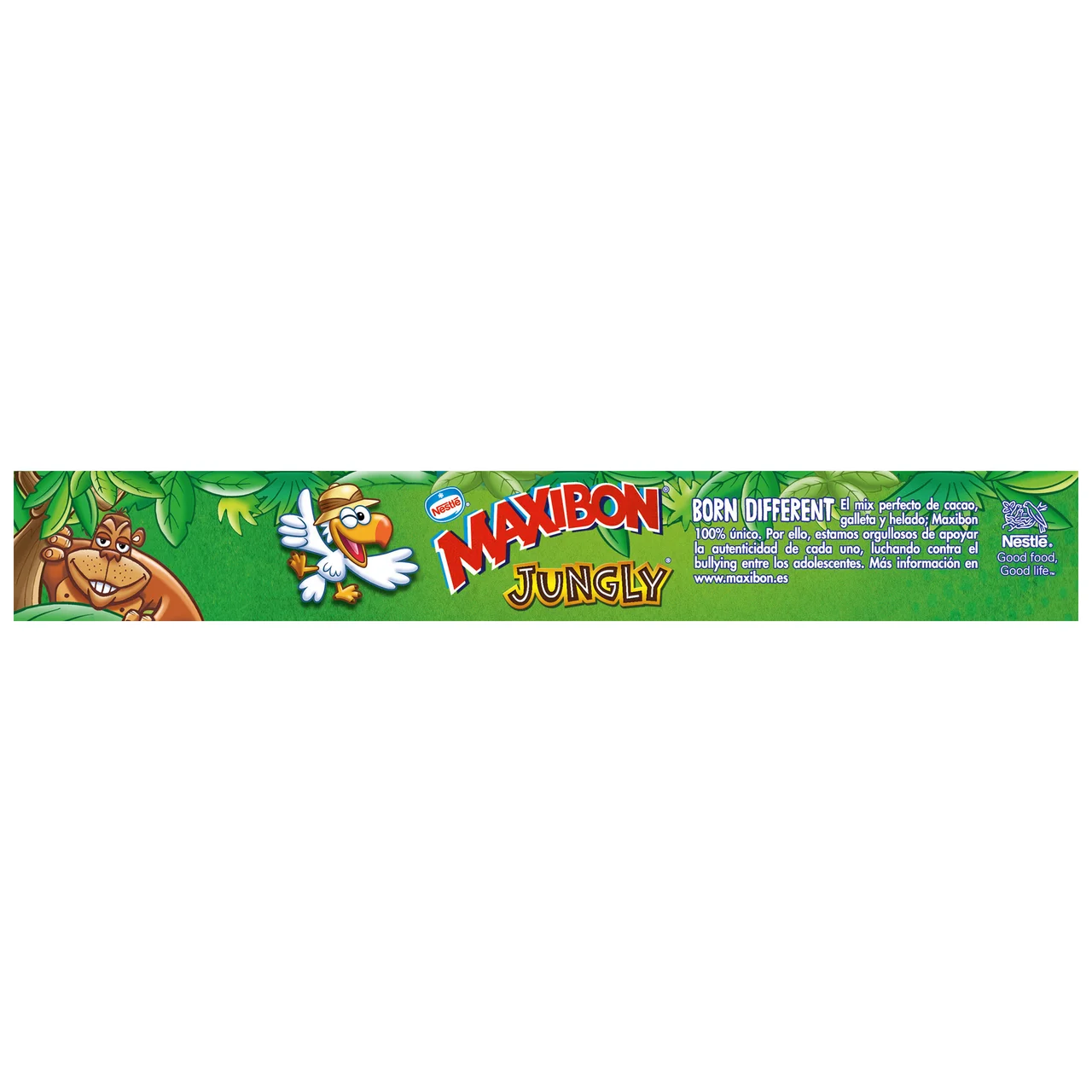 Jungly de Nestlé Sándwich de helado de chocolate con trozos de galletas de chocolate 4 x 140 ml.