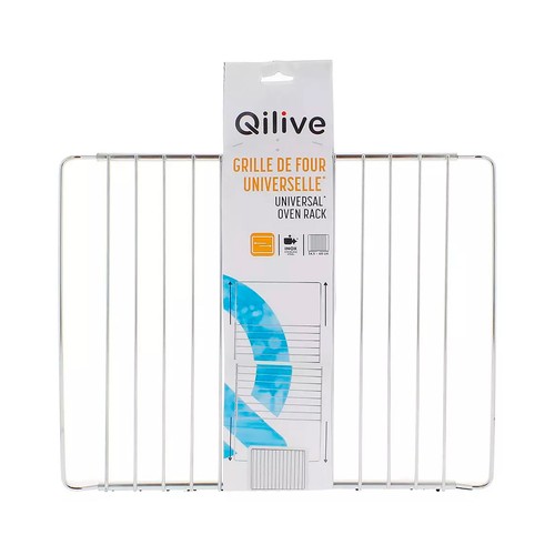 Rejilla extensible universal para horno QILIVE, Color gris.