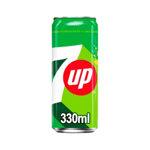 7UP Refresco con aromas naturales y sabor a lima limón lata de 330 ml.