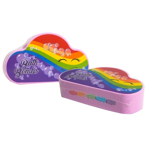 POKHARA Bomba de baño con forma de nube rosa y aroma a fresa y nata POKHARA 150 g.