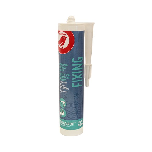Adhesivo de montaje transparente PRODUCTO ALCAMPO, 300ml.