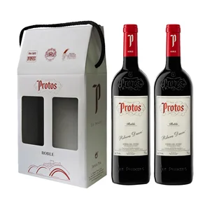 PROTOS Estuche con 2 botellas de vino tinto roble con D.O. Ribera del Duero.
