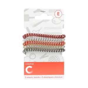 COSMIA Gomas elásticas tipo teléfono COSMIA 5 uds.